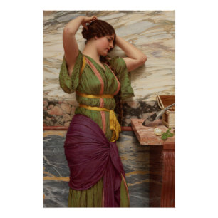 Pôster A reflexão justa CC0631 de Godward A aperfeiçoa 