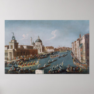Pôster A regata das mulheres no canal grande, Veneza