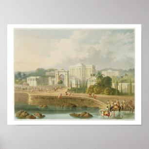 Pôster A residência britânica em Hyderabad em 1813, de