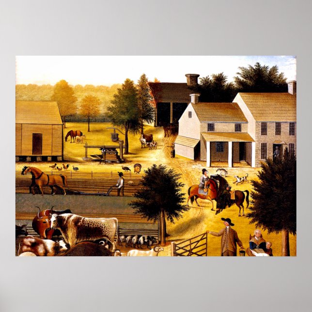 Pôster A Residência de David Twining - Edward Hicks (Frente)