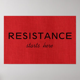 Pôster A Resistência Começa Aqui em Foto de Textura de Li