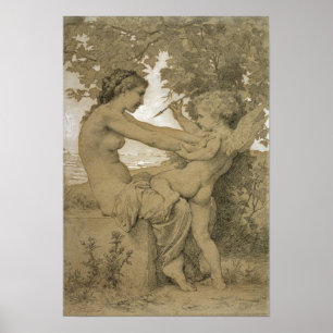 Poster A resistência do amor por Bouguereau