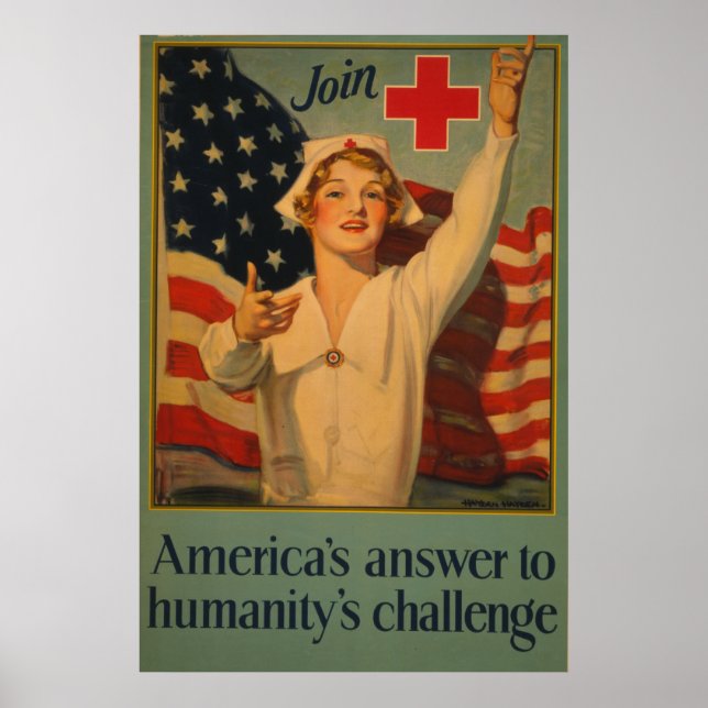Poster A resposta da América ao desafio da humanidade (Frente)