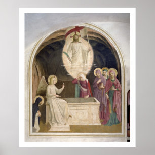 Poster A ressurreição do cristo e das mulheres falsos e