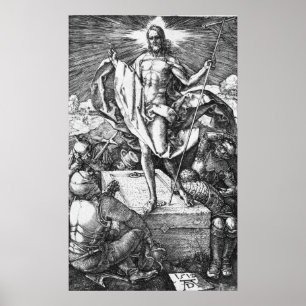 Pôster A ressurreição por Albrecht Durer