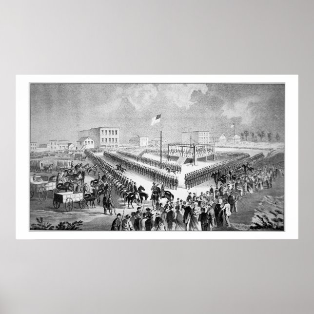 Poster A revolta Santee Sioux, Mankato, Minnesota, 186 (Frente)