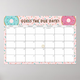 Poster A rosquinha pensou que o Chá de fraldas adivinha a