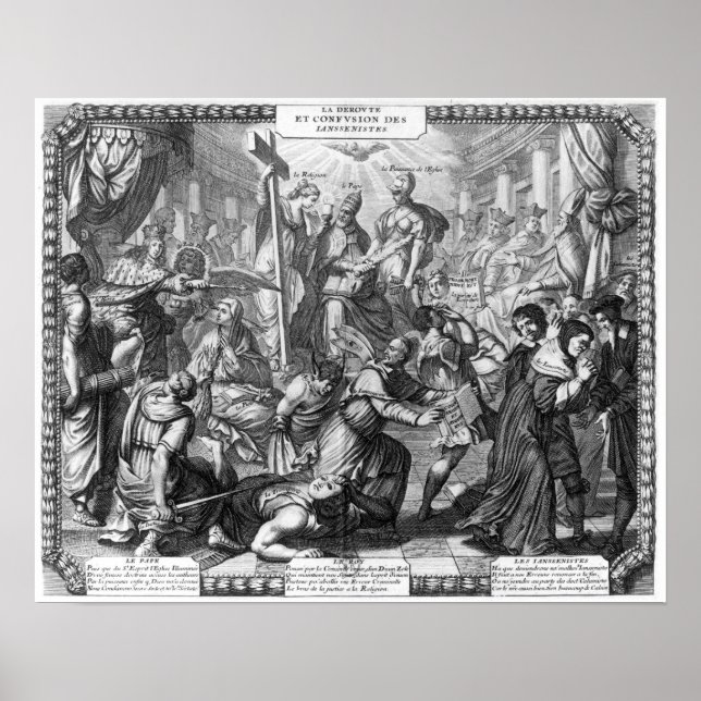 Pôster A Rota e a Confusão dos Jansenistas (Frente)