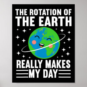 Poster A Rotação Da Terra Faz Meu Dia Começar