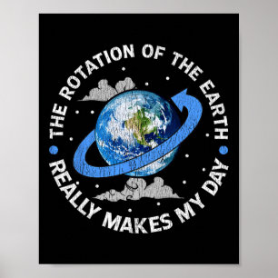 Poster A Rotação Da Terra Torna Meu Dia Engraçado