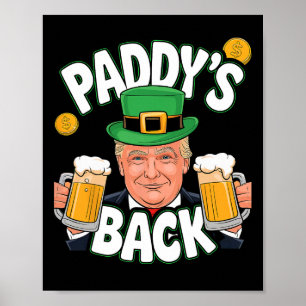 Poster A Rua de Trump Engraçada do Paddy.