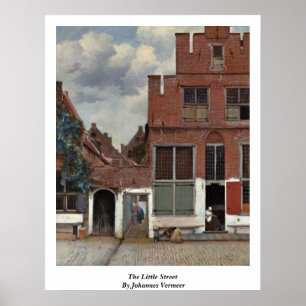 Pôster A rua pequena por Johannes Vermeer