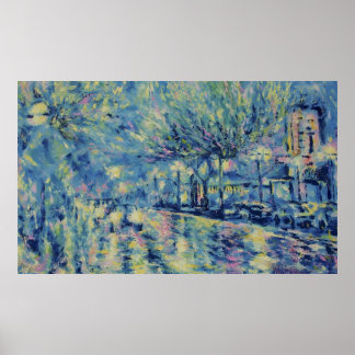 PÔSTER A RUA PRINCIPAL CHUVA NOITE