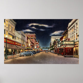 Poster A Rua principal da Norristown, nos anos 40