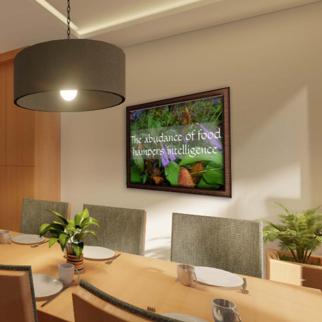 Poster A sabedoria latina cita a inteligência verde poste (Criador carregado)