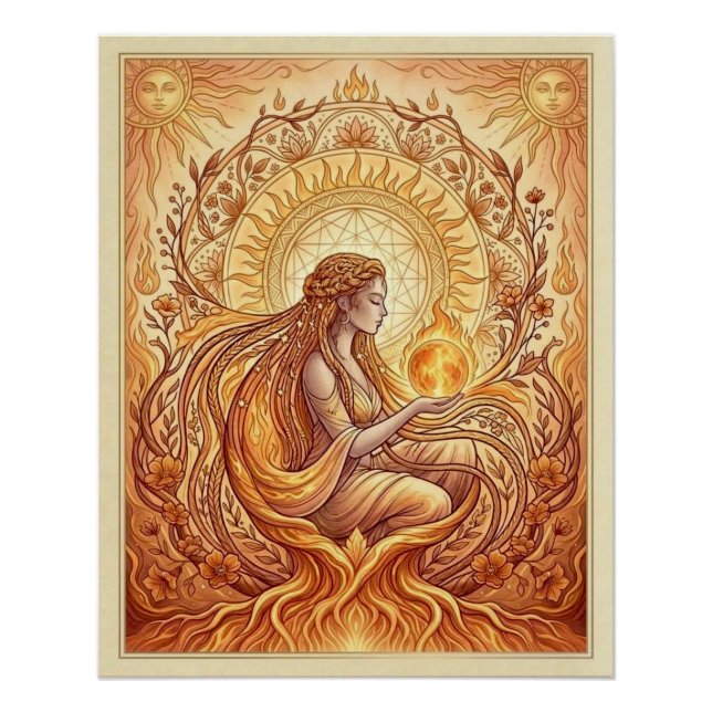 Pôster A Sacerdotisa do Fogo  (Frente)