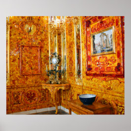Pôster A Sala Amber no Palácio de Catherine, Rússia