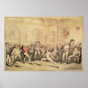 Pôster A sala de cerco de Angelo, bar. 1787