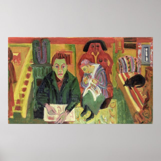 Pôster A Sala de Estar, 1920 (Frente)