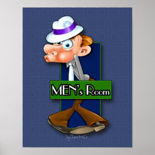 Pôster A sala de homens original assina dentro o tema