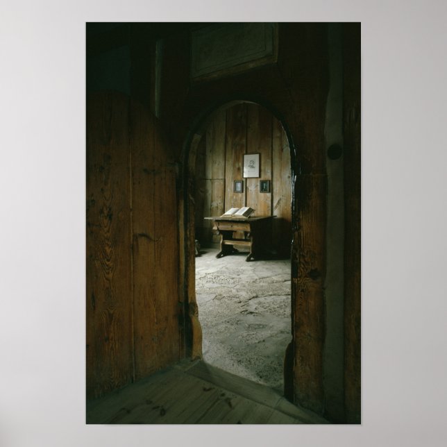 Poster A Sala de Lutero no Castelo de Wartburg (Frente)