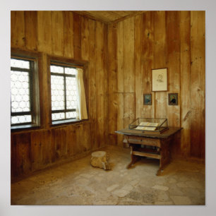 Poster A sala de Luther no castelo de Wartburg