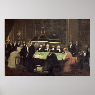 Pôster A sala do jogo no casino, 1889