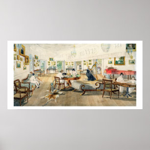 Pôster A sala do verão na casa do artista em Patna,
