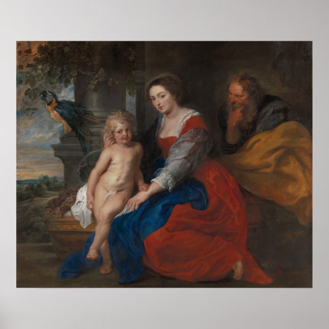 Poster A Santa Família com o papagaio (Frente)