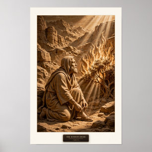 Poster A SARÇA ARDENTE - Êxodo 3:2 (Limpo)