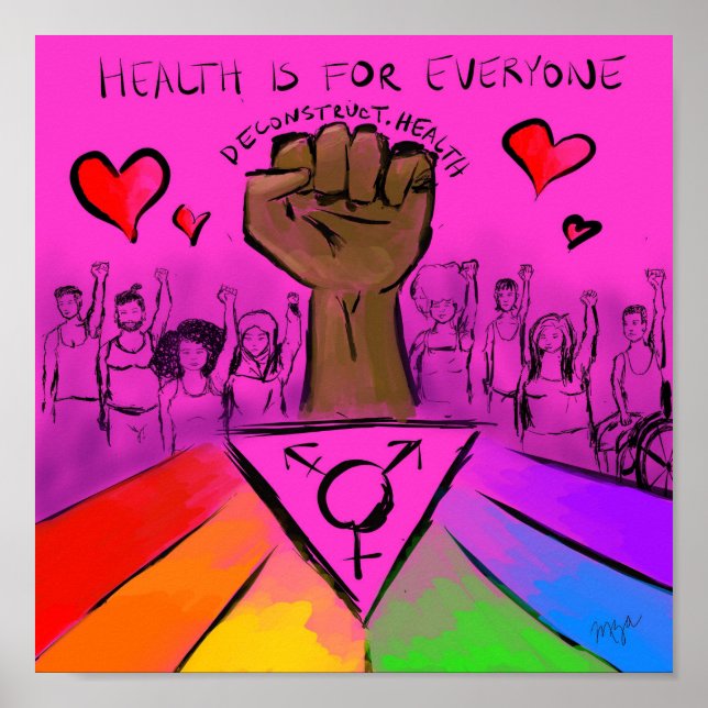 Poster A saúde é para todos (Frente)