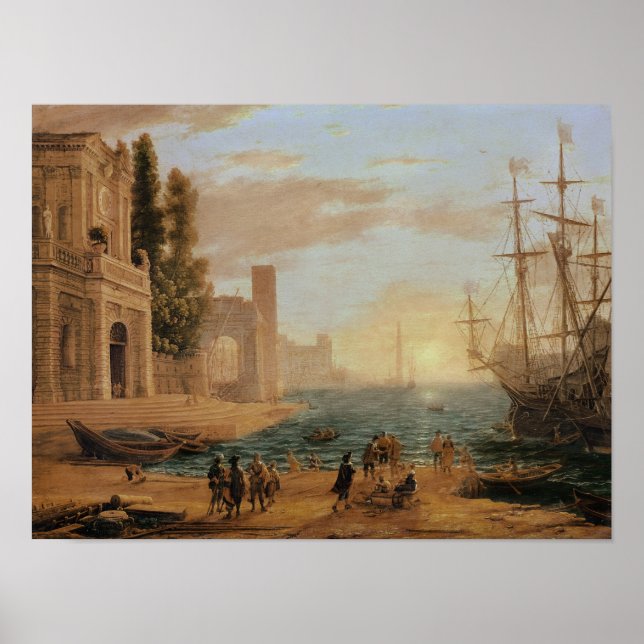 Poster A Seaport, 1639 (Frente)