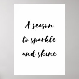 Poster A season to sparkle and shine