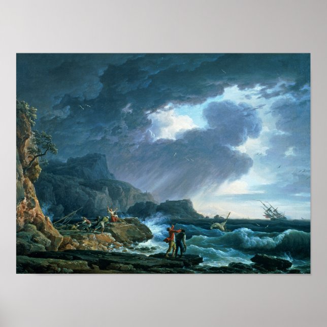 Poster A Seastorm, 1752 (Frente)