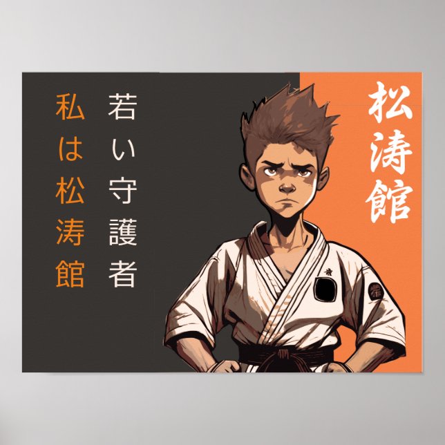 Poster A Seda do Shotokan - O Destino é Espantoso (Frente)