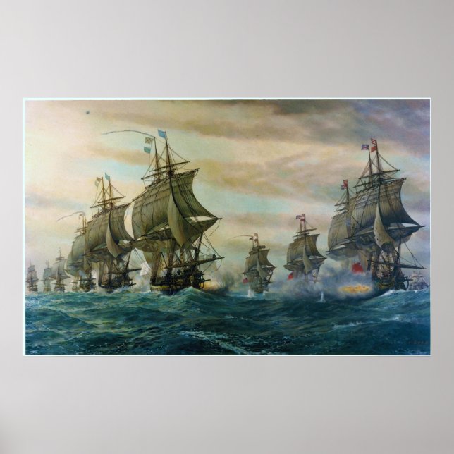 Pôster A Segunda Batalha da Virgínia Capes (Frente)