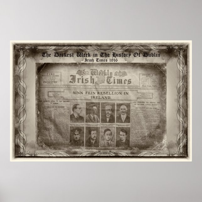 Pôster A Semana Mais Escura da História de Dublin (Frente)