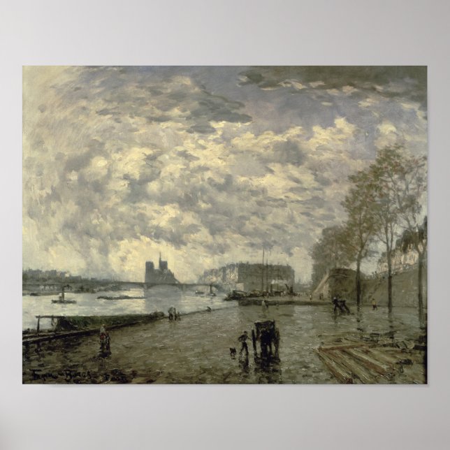 Poster A Sena e Notre Dame (Frente)