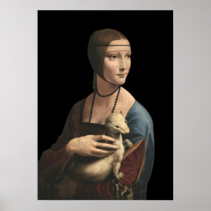 Poster A Senhora com um Ermine - Leonardo Da Vinci