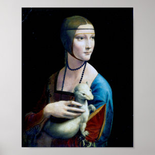 Poster A Senhora com um Ermine, Leonardo da Vinci