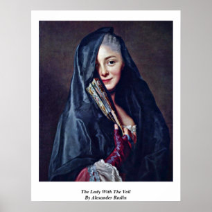 Poster A senhora Com Véu Alexander Roslin