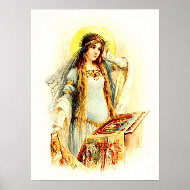 Poster A Senhora de Shalott (Frente)