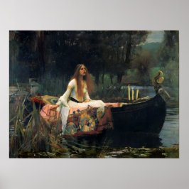 Poster A Senhora de Shalott por John William Waterhouse