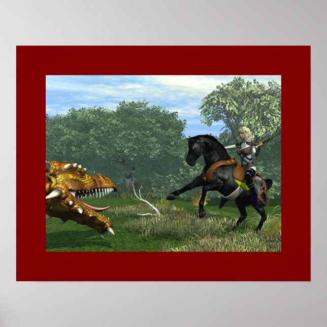 Pôster A Senhora e o Dragão (Frente)