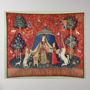 Poster A Senhora e o Unicórnio: "Ao meu único desejo"