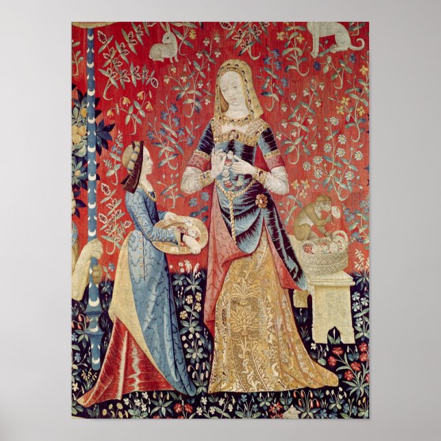 Poster A Senhora e o Unicórnio: "Cheira" (Frente)