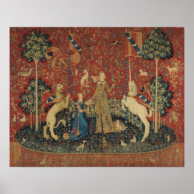 Poster A Senhora e o Unicórnio: 'Gosto' (Frente)