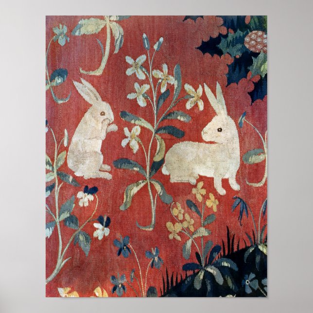 Pôster A Senhora e o Unicórnio: 'Gosto' (Frente)