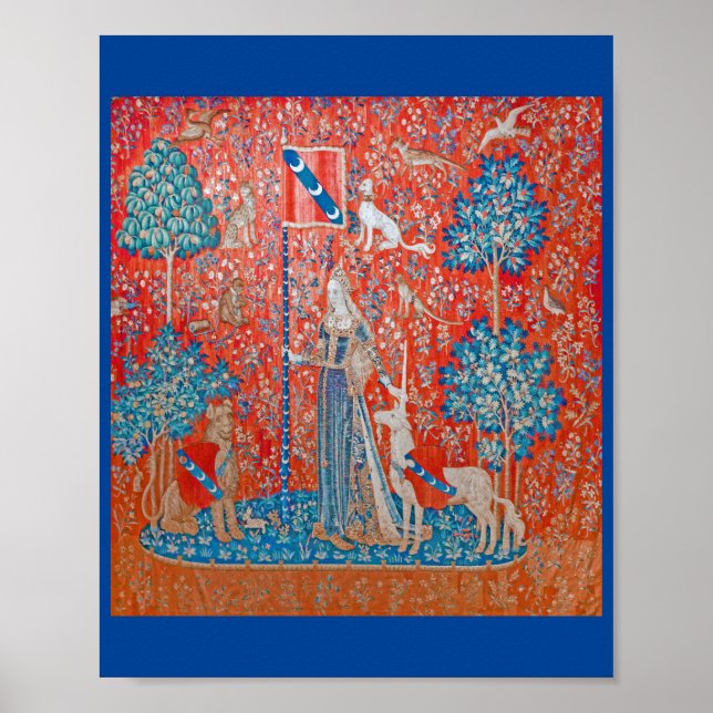 Poster A Senhora e o Unicórnio / Toque (Frente)