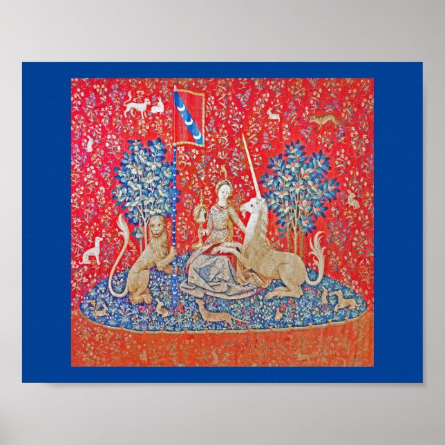 Poster A Senhora e o Unicórnio / Visão (Frente)